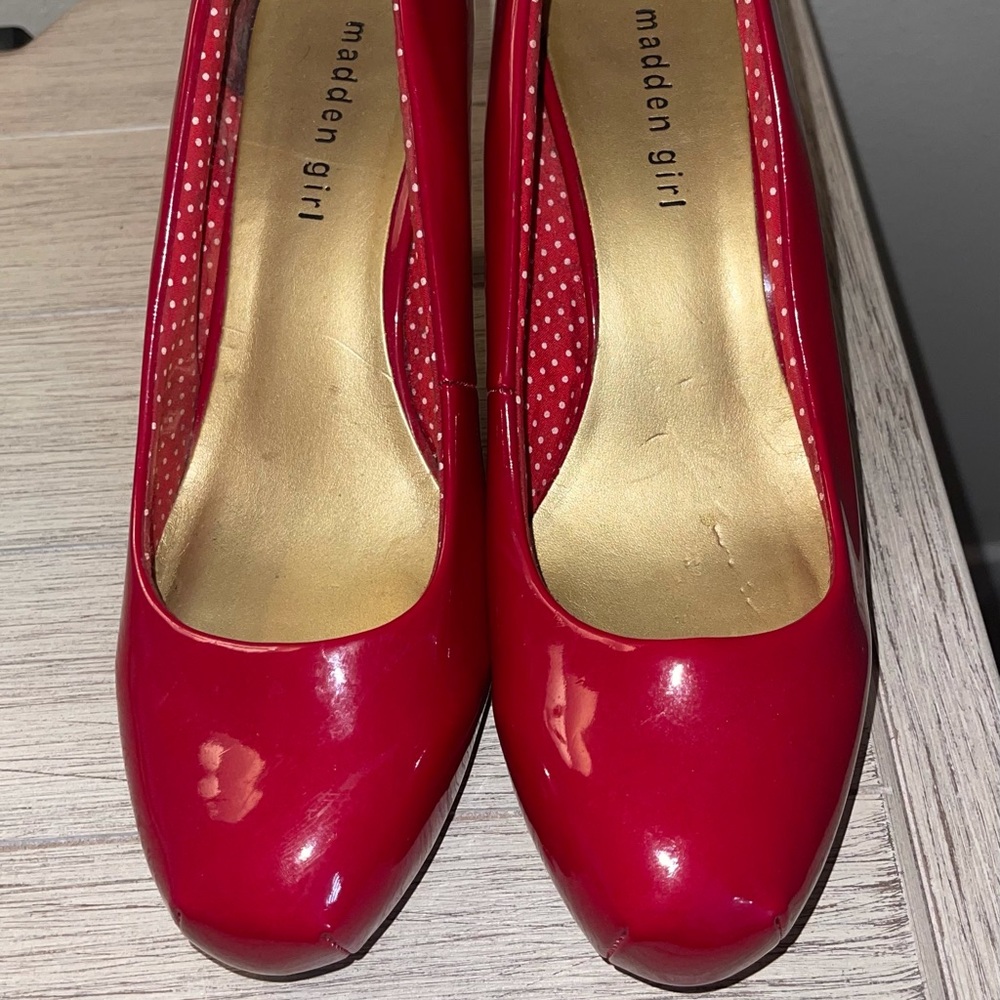 Madden Girl Red 3” Heels